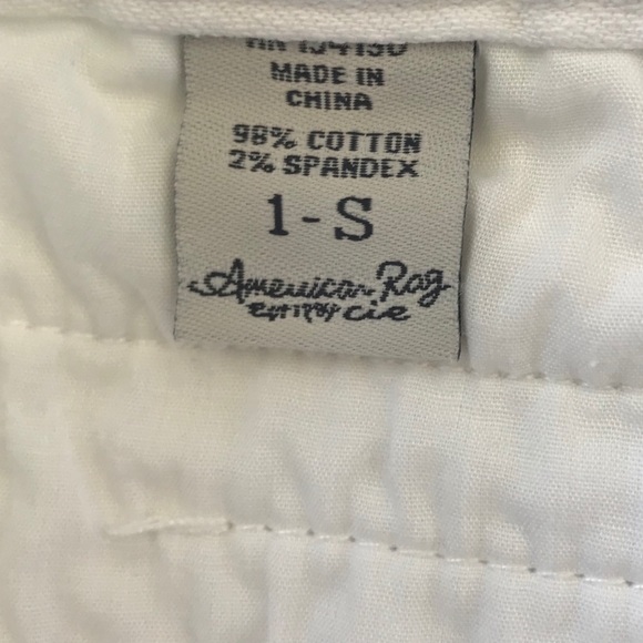 American Rag White Denim Trouser Style Jeans - Picture 4 of 7